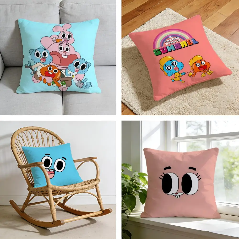 

Наволочка для подушки «Удивительный мир Гамбалла» из короткого плюша, для кровати, дивана, автомобиля, можно стирать.