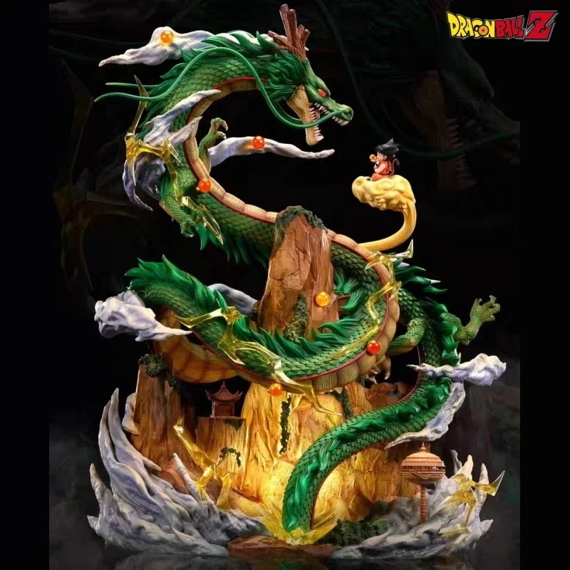 

Dragon Ball Z Shenron Anime Figure Goku And Mountain Shenron 20cm Action Figurine Pvc Statue Model Doll Collectible Gifts Toys