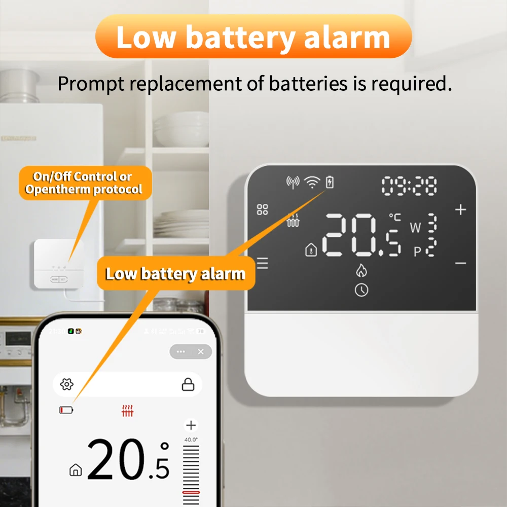 Thermostat intelligent Tuya Op - Smart Thermostat Boiler Opentherm avis et prix