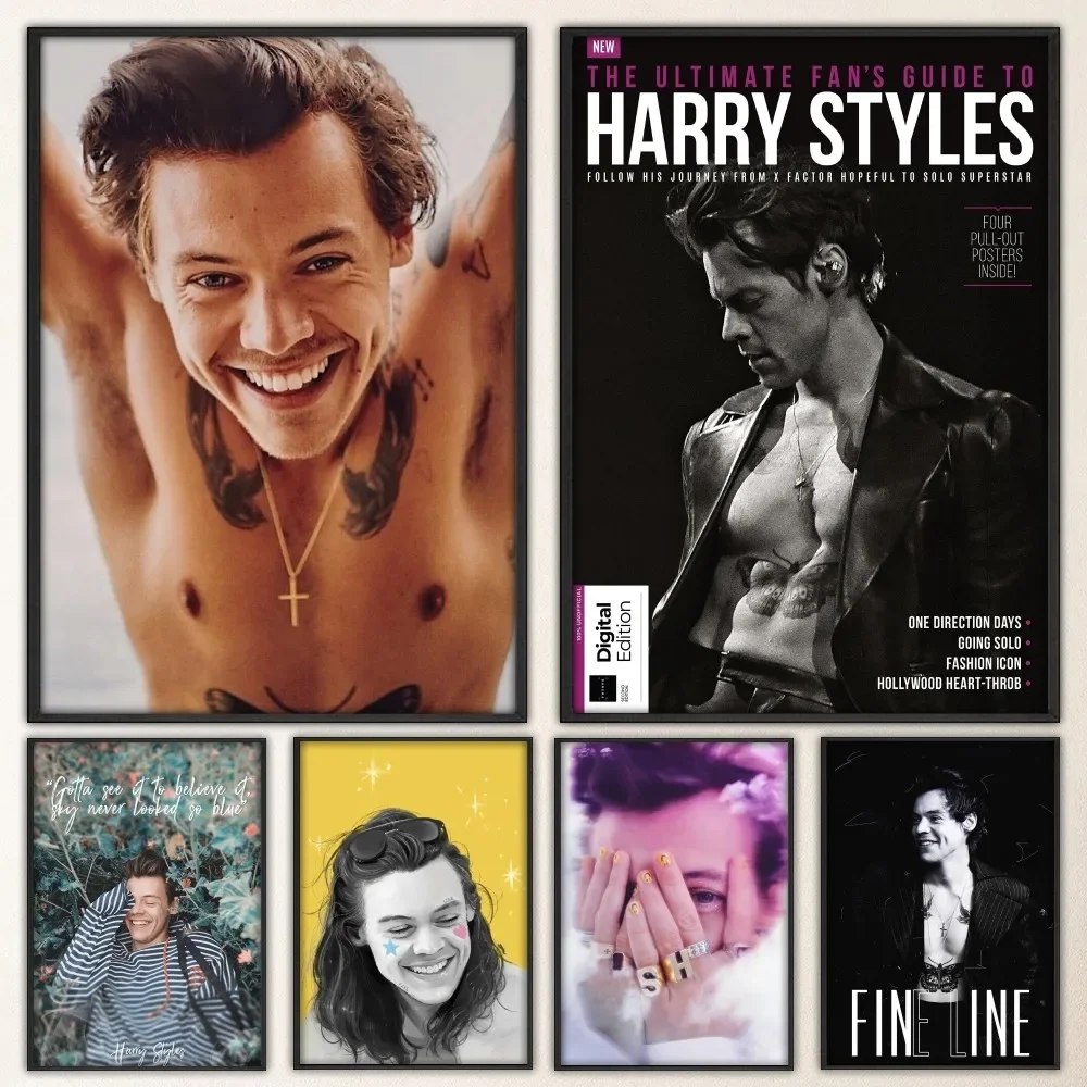 Singer H-HaRRy S-Styles Poster Art Self-adhesive Art HD Quality Poster Wall Art Painting Study Wall Decor Large