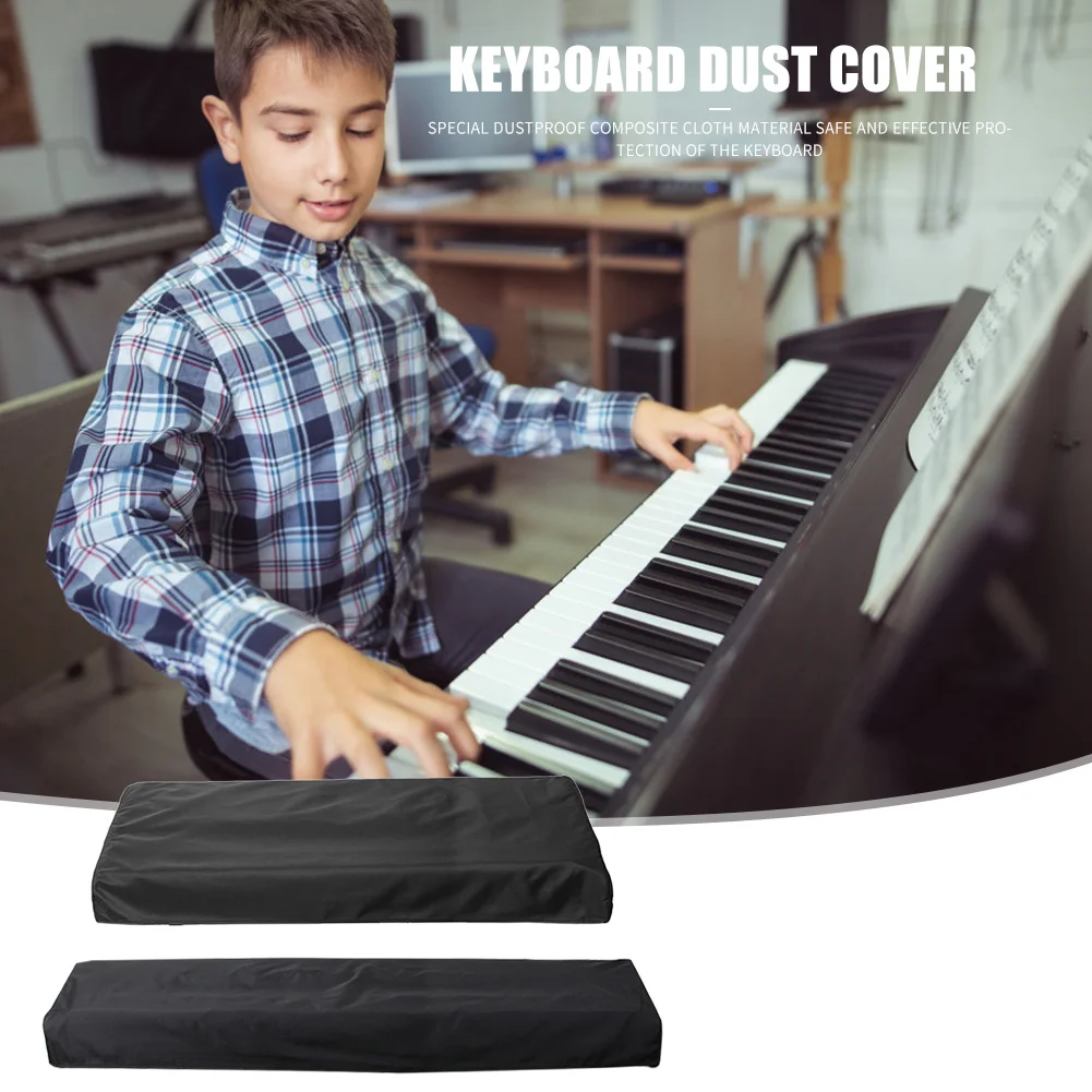 Electronic Piano Cover Delicate Texture 61/88 Key Electronic Digital Piano Cover Piano Keyboard Cover Black