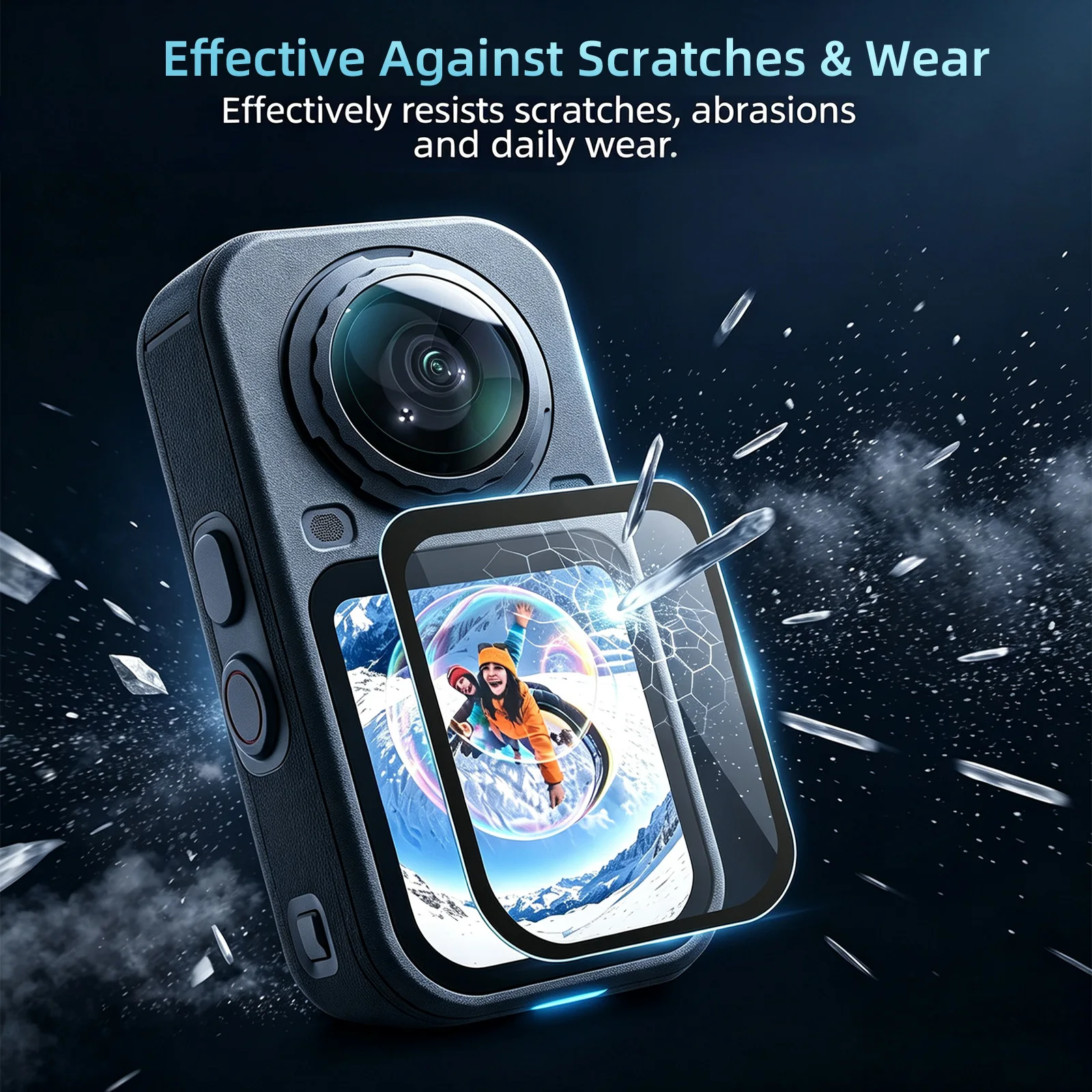 9H Tempered Glass For Insta360 X6 Screen Protector Clear Ultra-HD Tempered Glass Anti-scratch&Anti-fingerprint Film Accessories