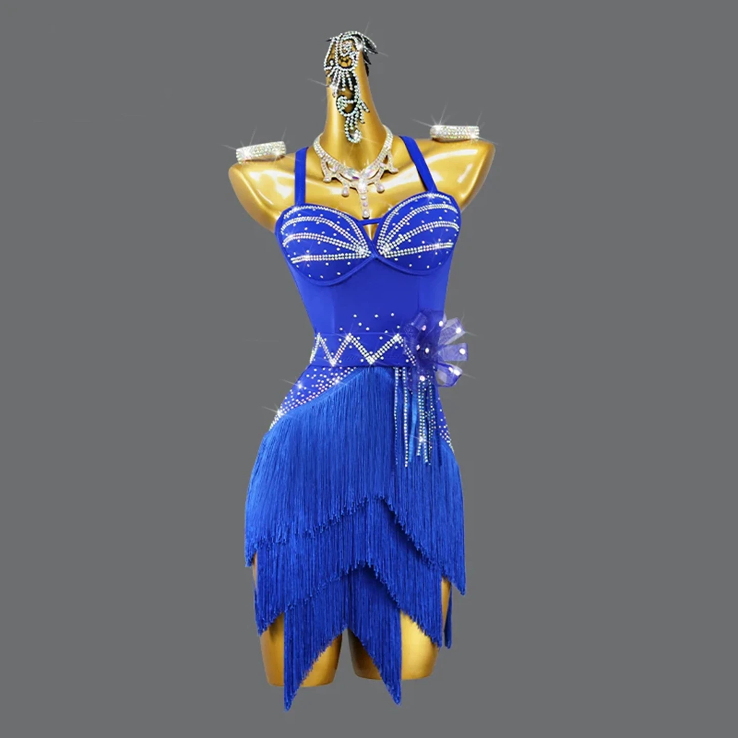 

Latin American Girl Dress Dance Outfits Women Evening Competition Suit New 2025 Stage Costume Party Prom Female Practice Clothes