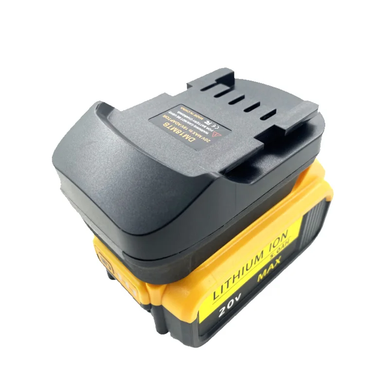 Battery Adapter DM18MTB for Dewalt/Milwaukee 18/20V Batteries Convert To for Metabo 18V Power Tools Lithium Battery