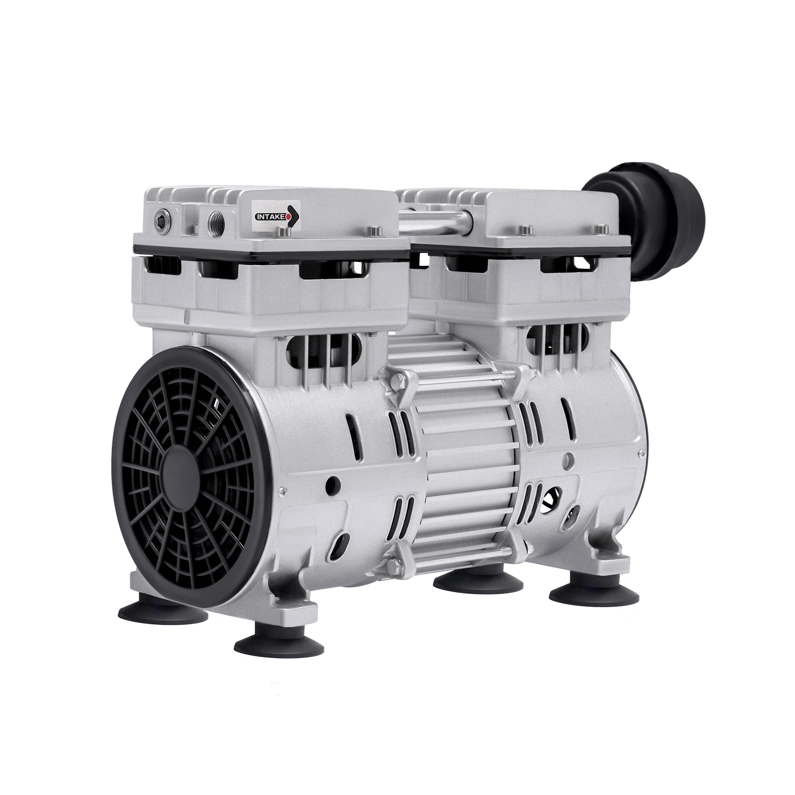 750 W 1440 U/min ölfreie Vakuumpumpe, geräuschloser Luftkompressorkopf, hocheffizienter silberner kleiner Luftpumpenkopfmotor – Detail 7