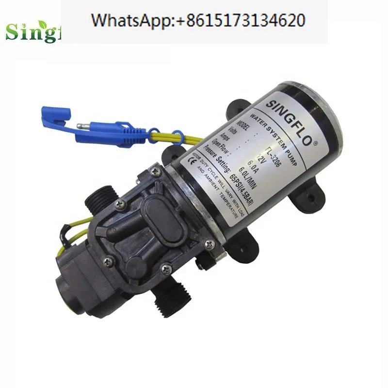 Singflo DC 12v New model 6.0 L/min FL-3206 Fresh Water Pump/Self Priming Pressure Pump