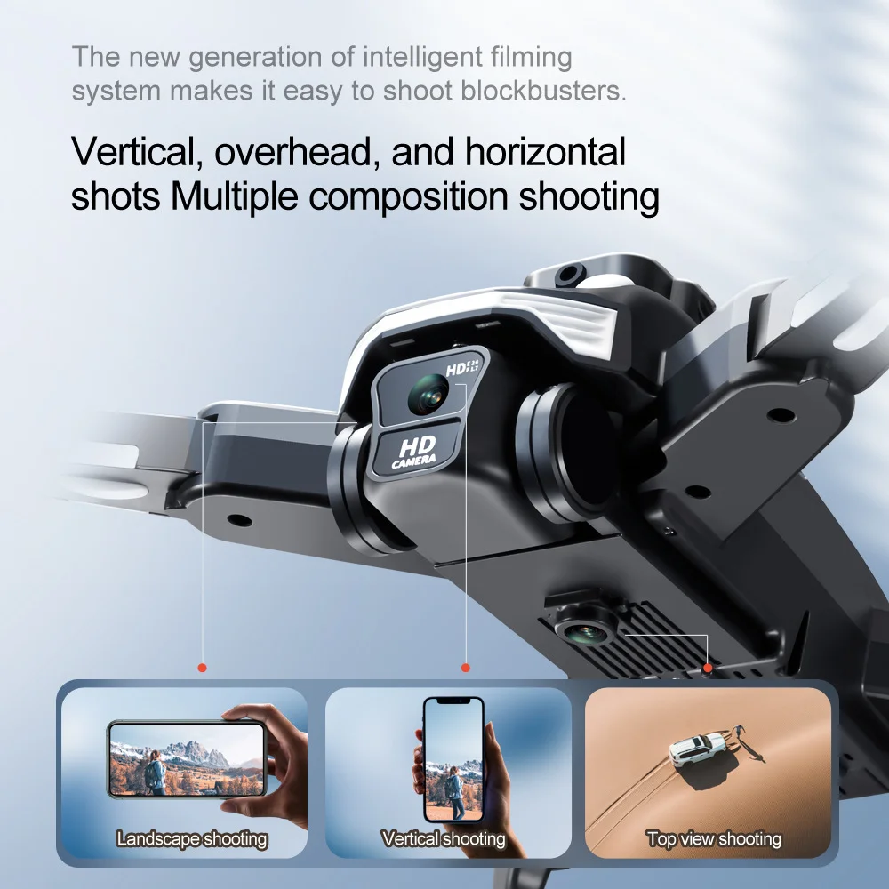 F200 8K Drone Foldable Quadcopter WIFI FPV HD Aerial Photography Wide Angle Dual Camera Professional With 1080P Brushless RC