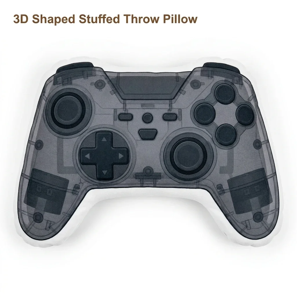 Gaming Gamer Controller Gamepad Console Esports Arcade Plush Pillow Cushion Irregular Stuffed Throw Pillow Home Decor Gift Sofa