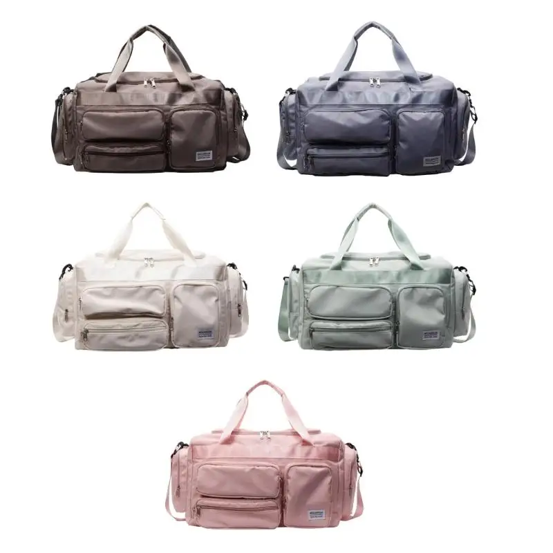 X5XA حقيبة قاعة رياضة رياضية قابلة للطي حقيبة سفر واق من المطر تحمل على حقائب عطلة نهاية الأسبوع للنساء الفتيات مقاوم للماء بين #1