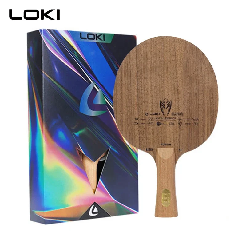 

LOKI KIRIN K11 Table Tennis Blade Built-in Carbon Layer Walnut Wood Fast Attack Type Ping Pong Racket for Advanced Training