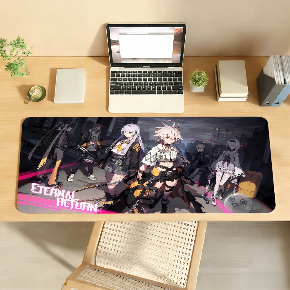 Black Survival Eternal Return Mouse Pad Non-slip Locking Edge DeskMat PC Laptop Accessories Rubber Office Keyboard Game