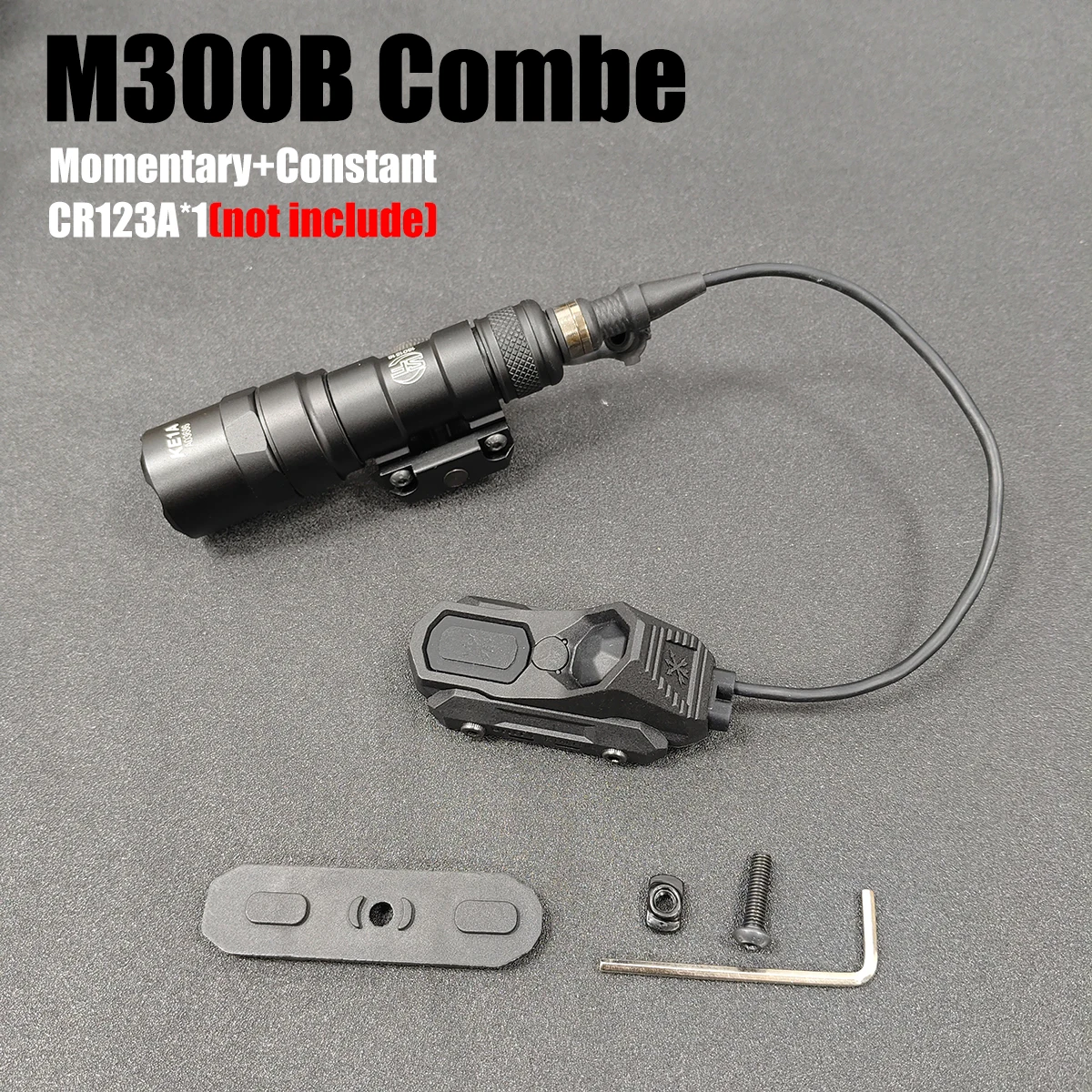 Surefire M300/M600 Taschenlampe mit AXON Dual-Funktion-Fernbedienungs-Druckschalter für 20mm Schiene UNITY Axon Schalter SF Stecker MK KEYMOD – Detail 13