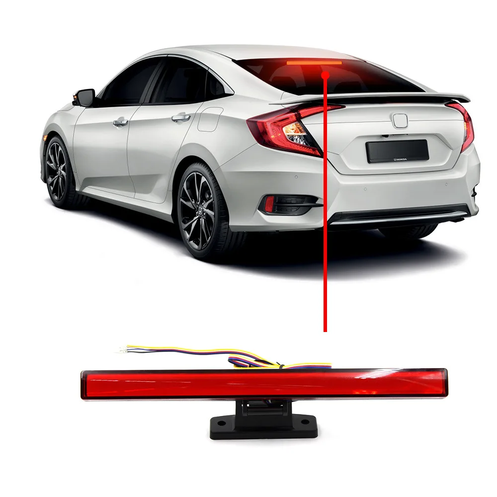 

Универсальный светодиодный стоп-сигнал 32,5 см, дополнительный стоп-сигнал, модифицированный дневной ходовой огонь с функцией стоп-сигнала и указателя поворота