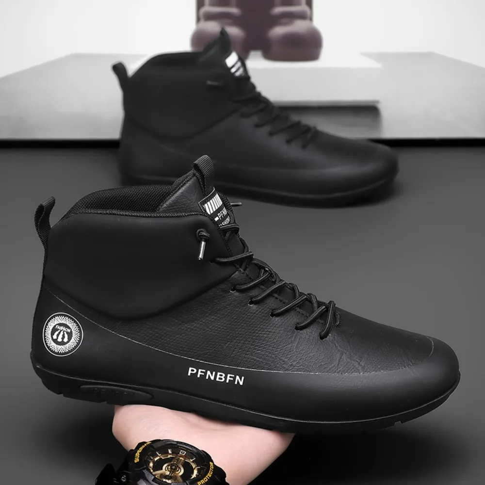 

Chaussures Montantes pour hommes, chaussures de sport noires polyvalentes et tendance à semelles épaissesiver, t u, randonnée