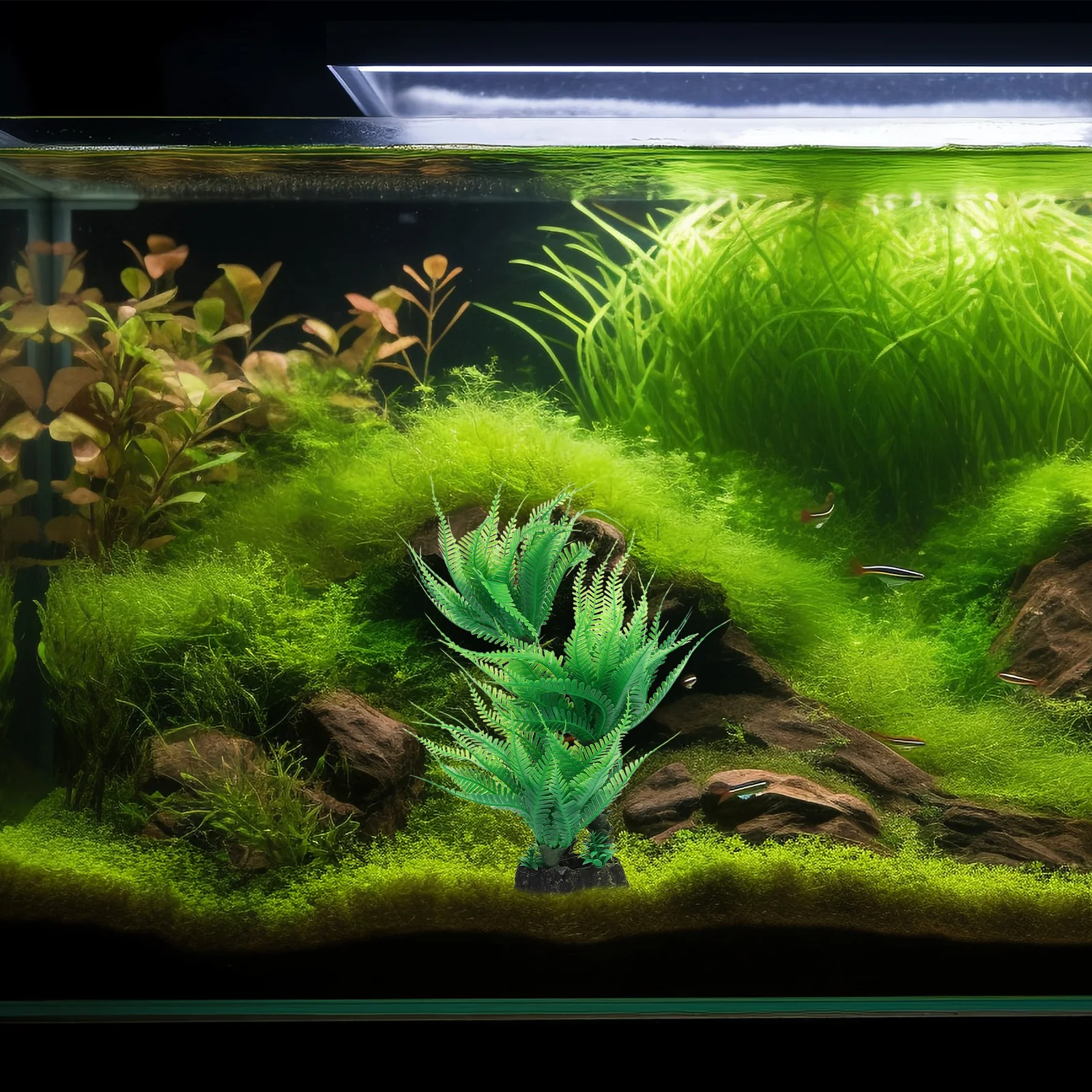 

Aquarium Decorations Ornaments Plastic Plants for Terrarium Landscape Simulation of Water Plants Fish Cave Decor for Fish Tank