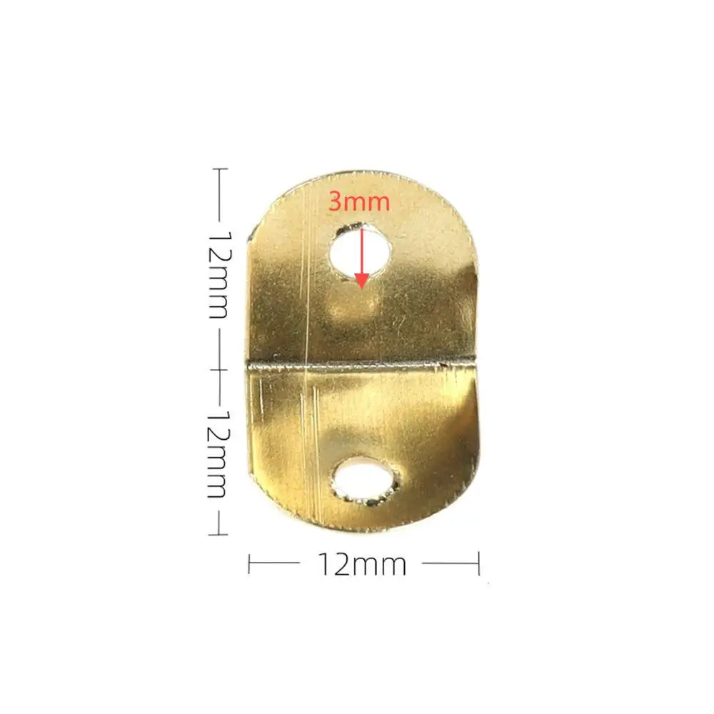 100 Pcs Metal Stainless Angle Bracket Small Furniture Connecting Parts Mini Shape Picture Brackets L Shape Corner Joint Brace
