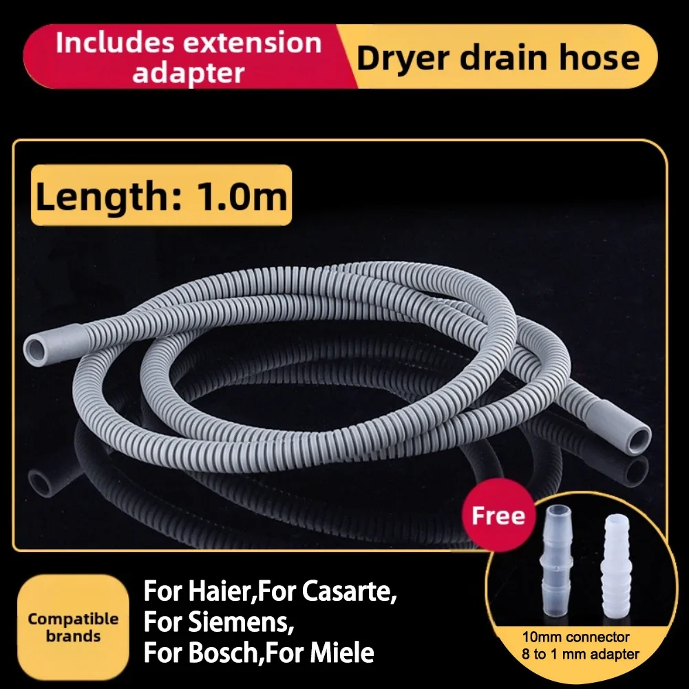 For Haier Dryers Washing Machine Drain Dryer Drain Pipe As Shown Easy Installation Drainage Pipe PE PT Construction