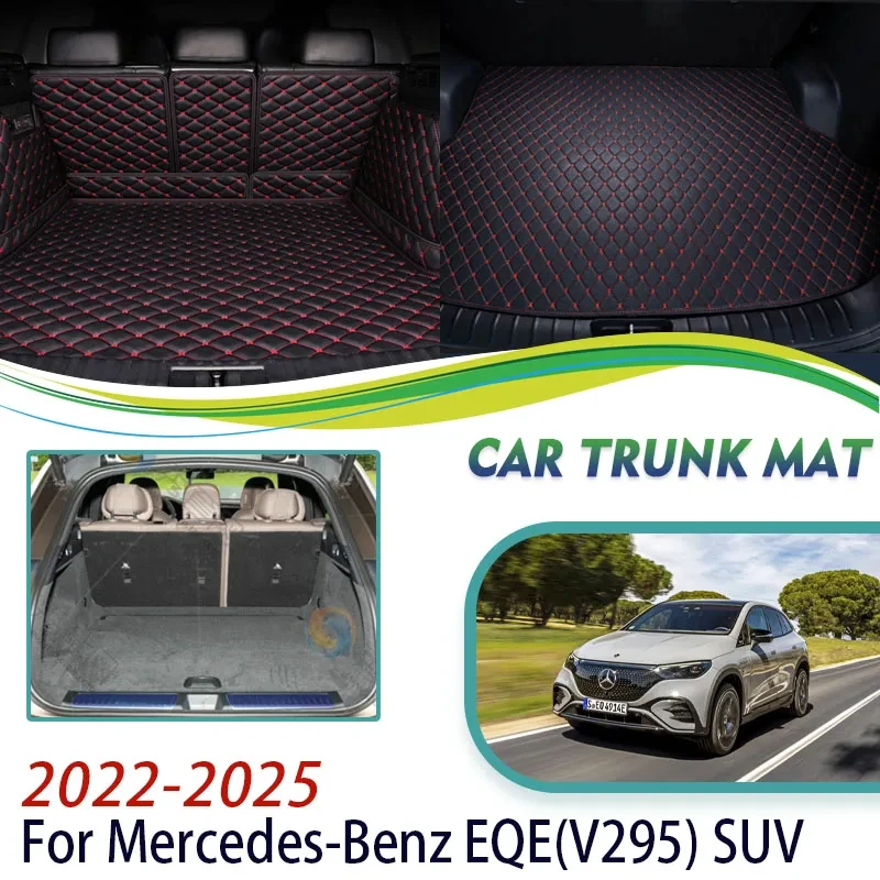 

Car Rear Trunk Mats For Mercedes-Benz EQE V295 2022 2023 2024 2025 SUV Anti-dirty Cargo Tray Carpet Mud Car Interior Accessories