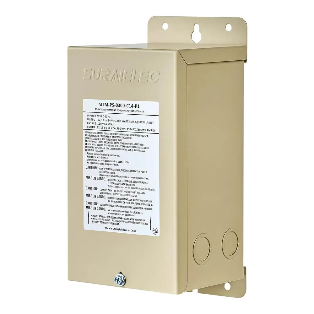 

Трансформатор для подводного освещения бассейнов 300 Вт, 120 В переменного тока на 12 В, 13 В, 14 В переменного тока с несколькими выходами, трансформатор для ландшафтного освещения или освещения бассейнов, спа, фонтанов