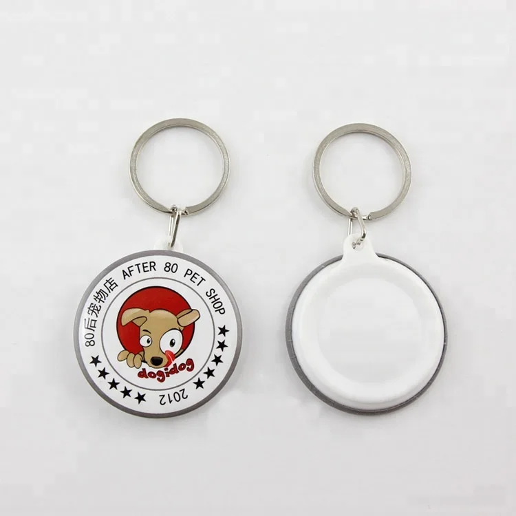 Hot sale 44mm size round Button Badge Key chain Components for button maker