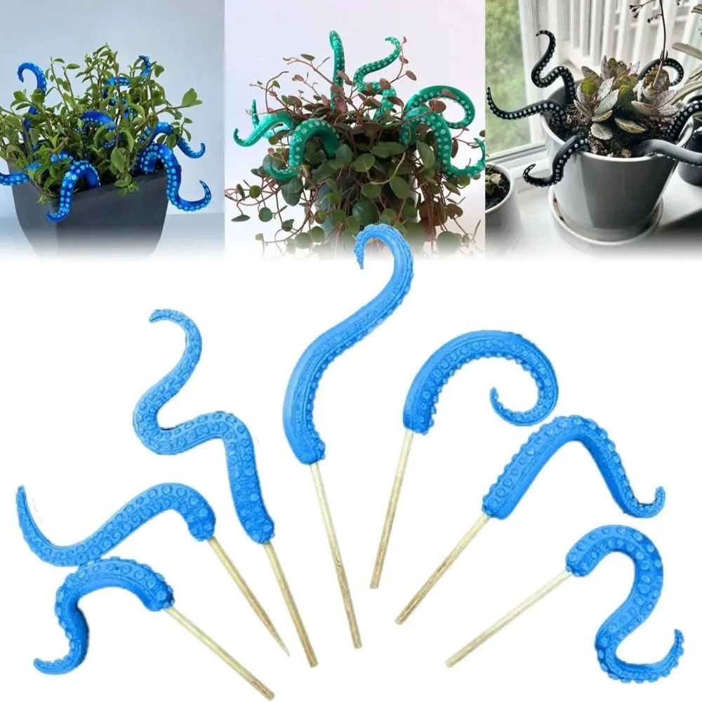 For Plant Funny Octopus Flower Pot Tentacle Decoration Halloween Tentacle Props Octopus Tentacle Garden Stakes