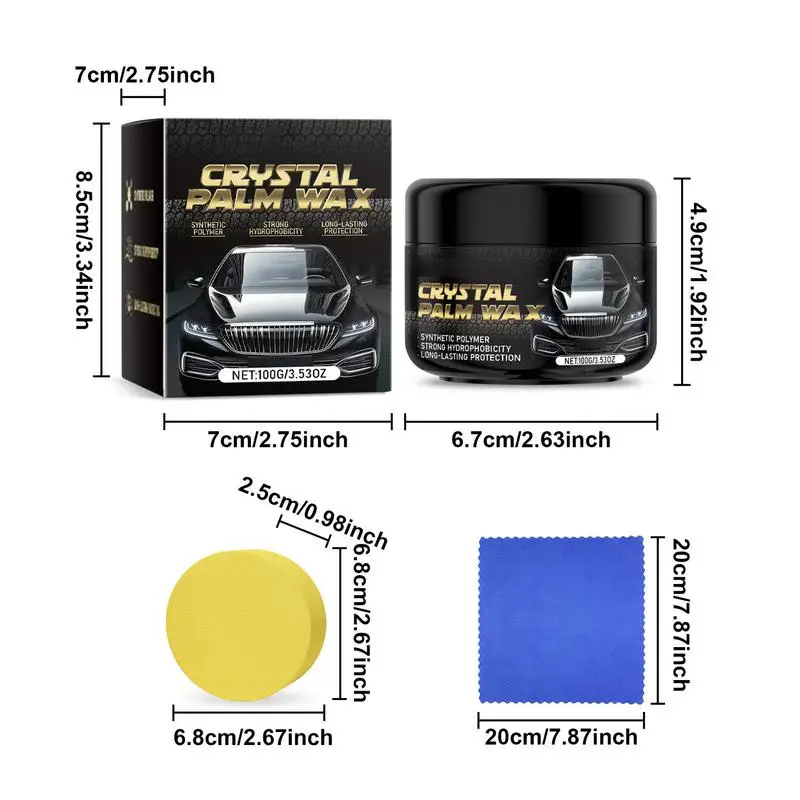 Dissolvant de Rayures et de Rayures de Peinture Portable pour Voiture, Outil de Polissage, 100g