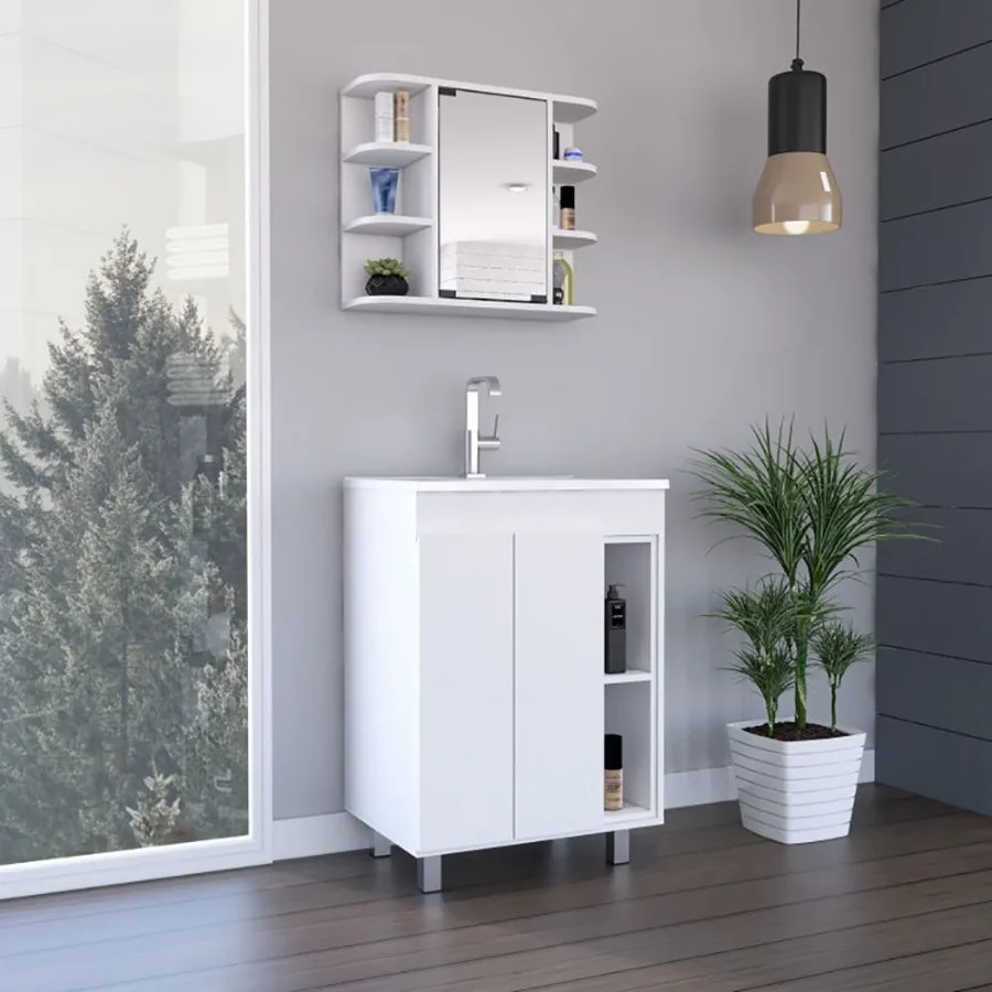

Carver White 2 Piece Bathroom Set