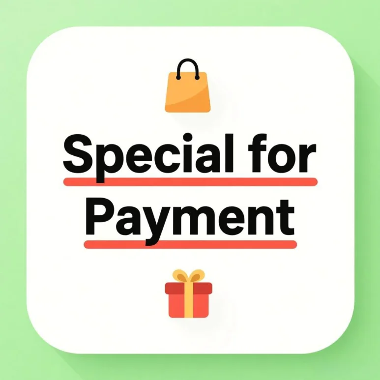 

Разница в почтовые расходы. Пожалуйста, свяжитесь со службой поддержки клиентов перед оплатой.