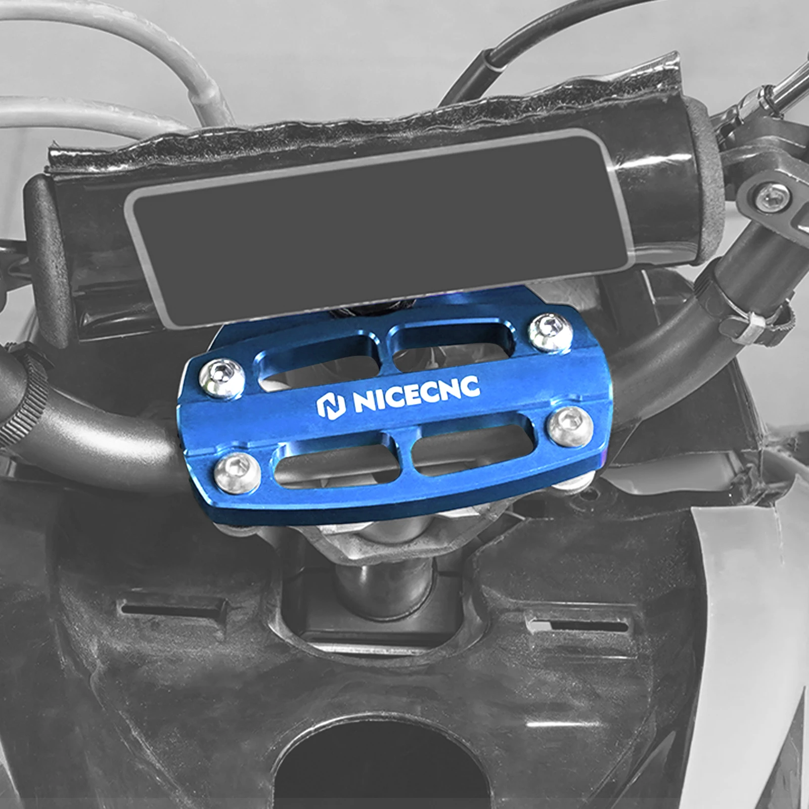 

ATV Handlebar Clamp with Key Guard for Yamaha Raptor 700 700R YFM700 YFM700R Aluminum Alloy Quad Parts