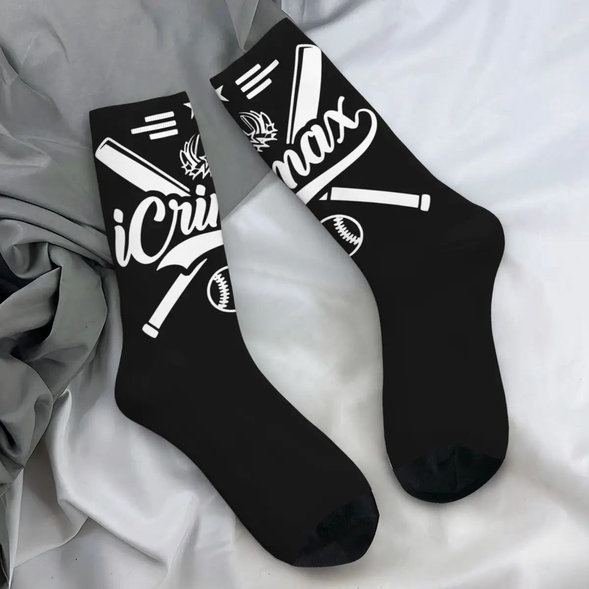 ICrimax Instant Sublimation Socks Novelty Stockings Winter Anti Slip Unisex Men Socks Soft Breathable Running Sports Socks