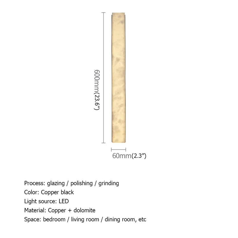 سورا النحاس الحديثة داخلي الشمعدان الجدار مصباح غرفة نوم فاخرة الرخام LED ضوء شرفة للمنزل الممر
