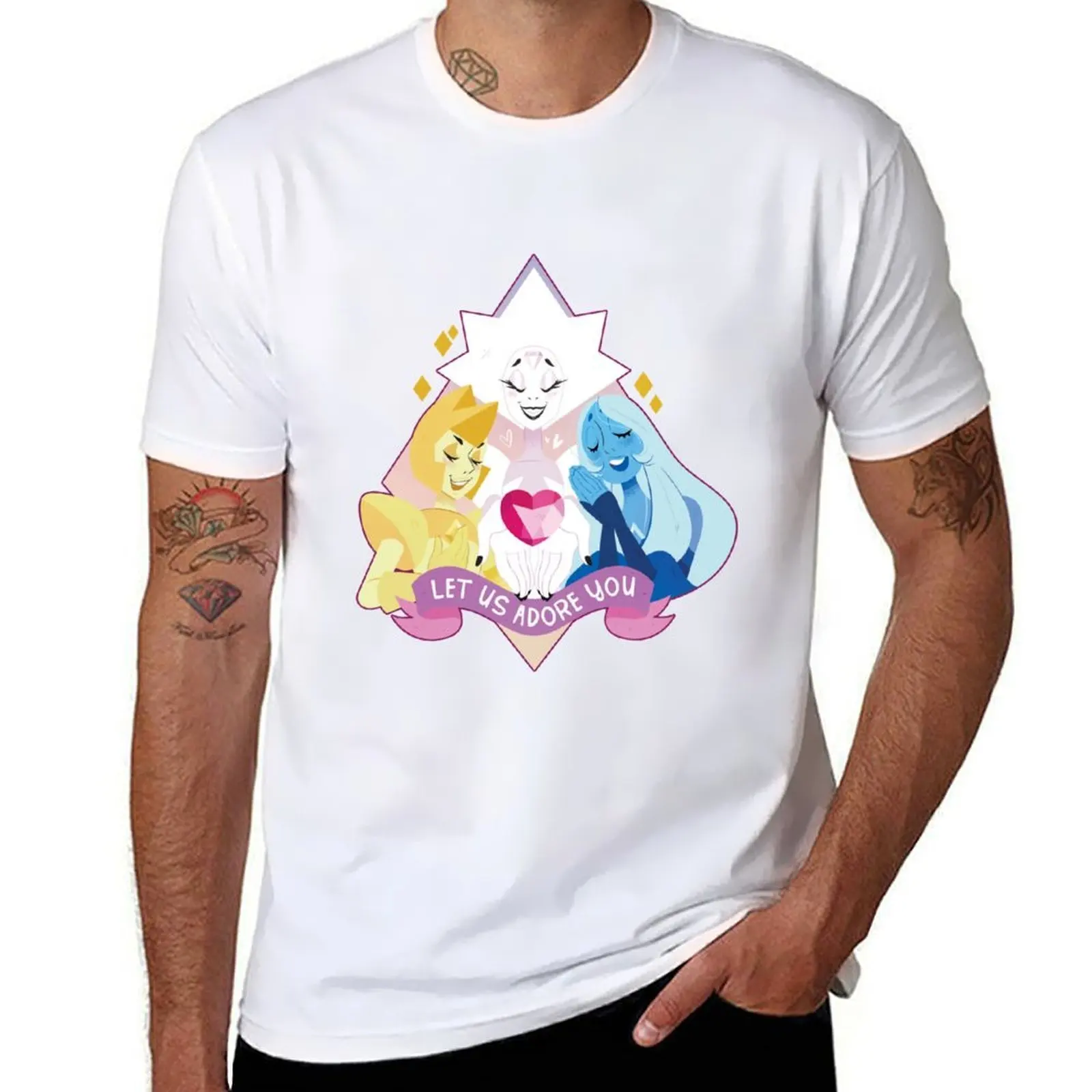 

Steven Universe diamonds T-Shirt t shirt man plain cotton t shirt man T-Shirt