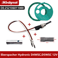 12V For Eberspacher/ Espar Hydronic D3W D4W D5W Z SC Heater Parts Glow Plug Ceramic Pin 252106011000+ Gaskets+Strainer+ Wrench