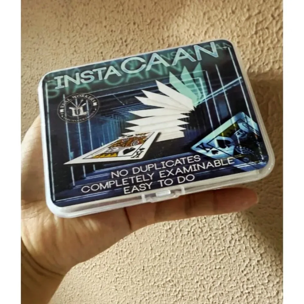

InstaCAAN BLUE или Red Card Magic Trick Decks Крупным планом исполнитель для начинающих Волшебный реквизит Иллюзия Уличная магия Волшебник