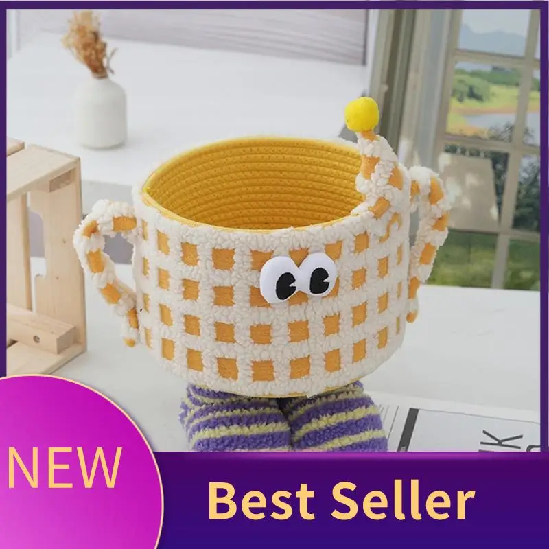

ABLU-Woven Storage Basket Cartoon Storage Basket Snack Toy Storage Bag Cute Home Decoration