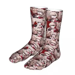 Fashion Socks Male Mens Women Novelty Junko Enoshima Socks Danganronpa Graphic Socks Spring Summer Autumn Winter