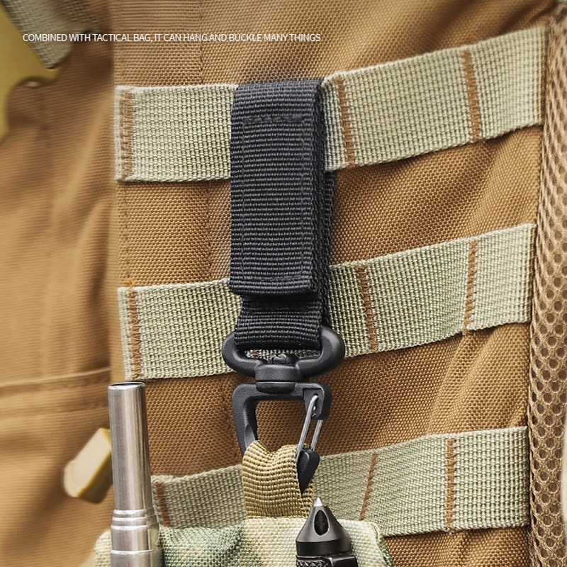 Mosquetón Molle de nailon para mochila táctica y escalada - imagen 4