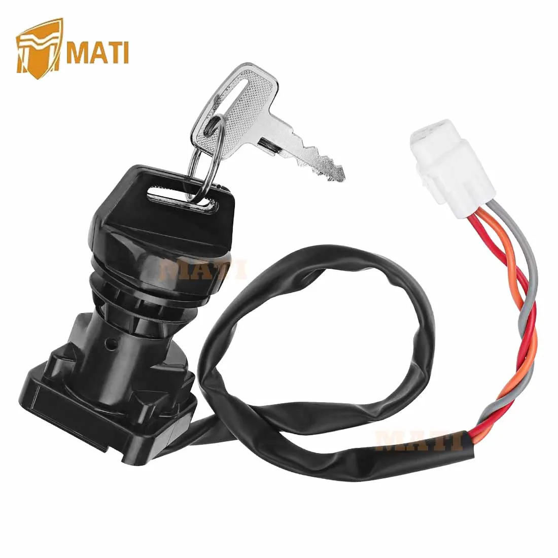 MATI Ignition Key Switch for Kawasaki KFX400 KSF400 2005 2006 27005-S012 Warranty 1 year Exact connector