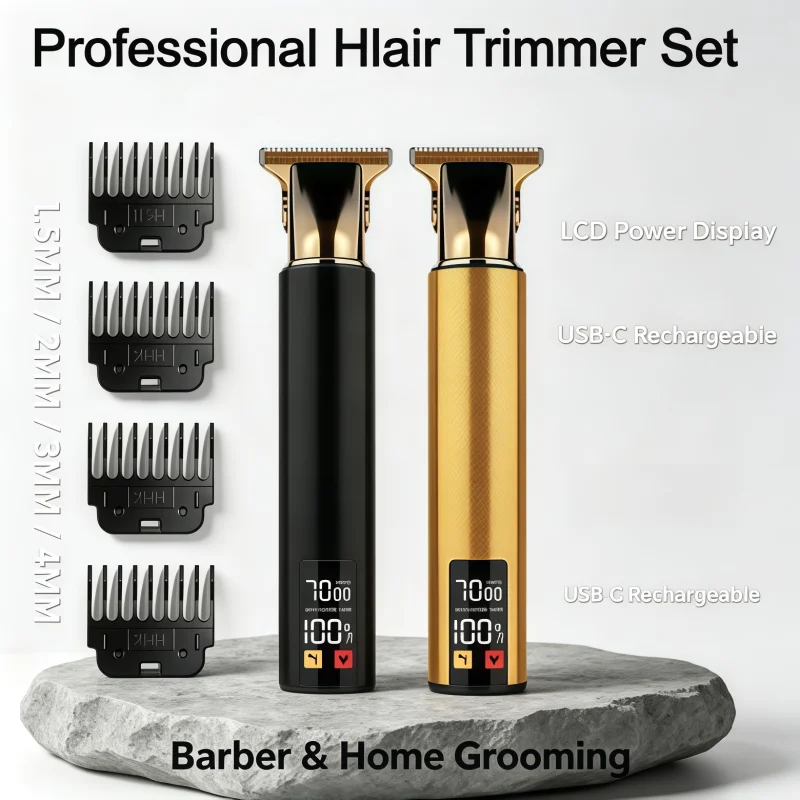 New Electric Hair Cutting Machine Vintage T9 Clipper Hair Rechargeable Man Shaver Trimmer For Men's Barber Professional