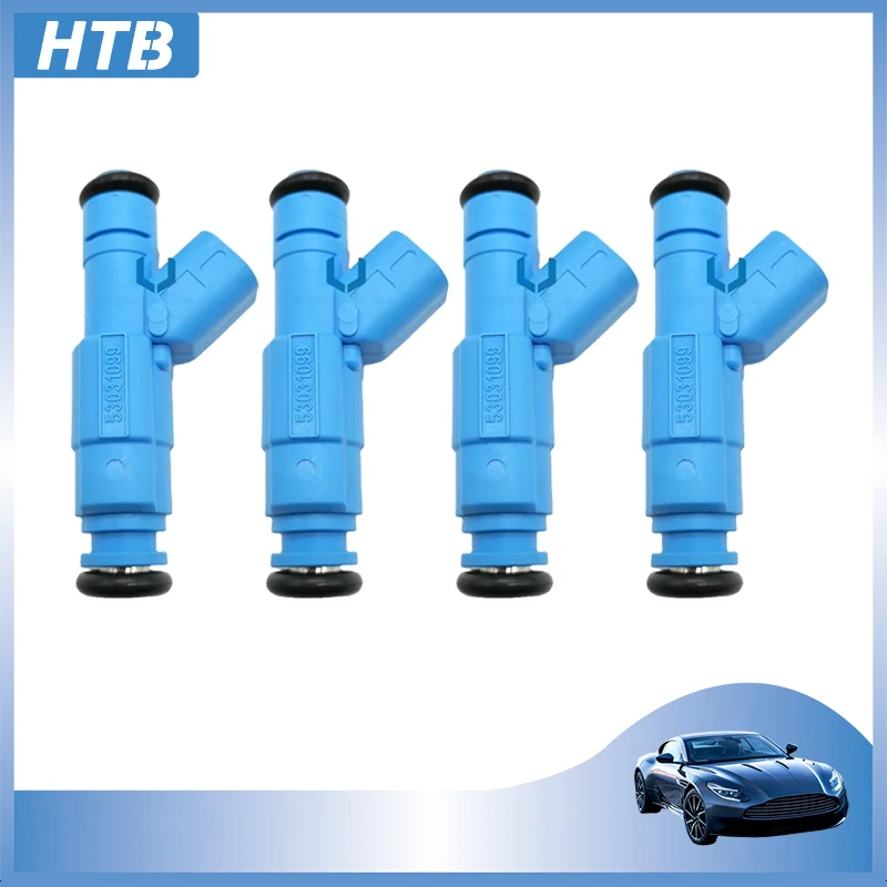 4-個フィットジープリバティダッジラム-1500-37l-v6-2002-2003-53031099-カーアクセサリー-0280155972-燃料インジェクター