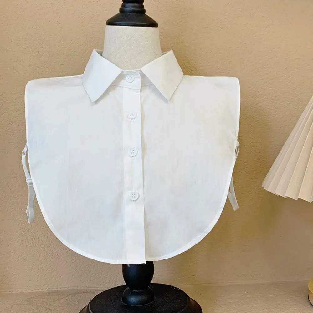 All-match Detachable Fake Collar Black Sharp Collar Adjustable Neckline Korean Style White Lapel Half Shirt Women