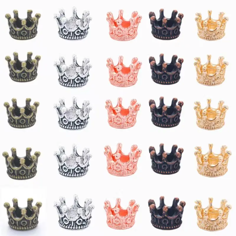 Fashion style 32 pcs/lot Crown charms Jewelry Making DIY handmade Earrings necklace bracelet Crafts 7*10*10mm