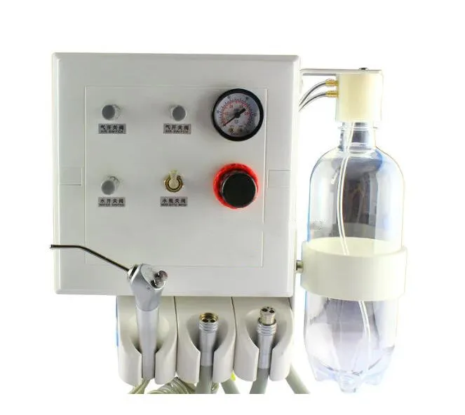 Dental Portable Turbine Unit Wall Mount Work with Air Compressor Triplex Syringe