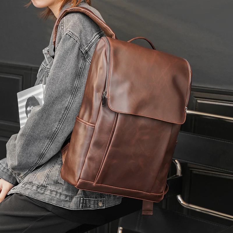 

New Korean Style Backpack British Retro Computer Men's Backpack Outdoors Packbags Student School Shoulder Bags Casual bag