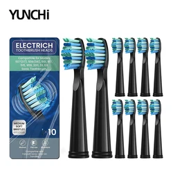 Tête de brosse à dents électrique Fairywill Sonic, remplacement de brosse à dents électrique, tête Du Pont, FW-507, 508, 515, 551, 917, 959, 2011, D1, D3, D7, 10 pièces