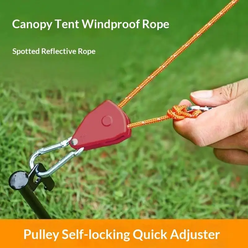 Awning Wind Rope 8 Inch Adjustable Lanyard Hanging For Tent Fan Grow Plant Lamp Pulley Ropes Pulley Lifting Pulley Hook