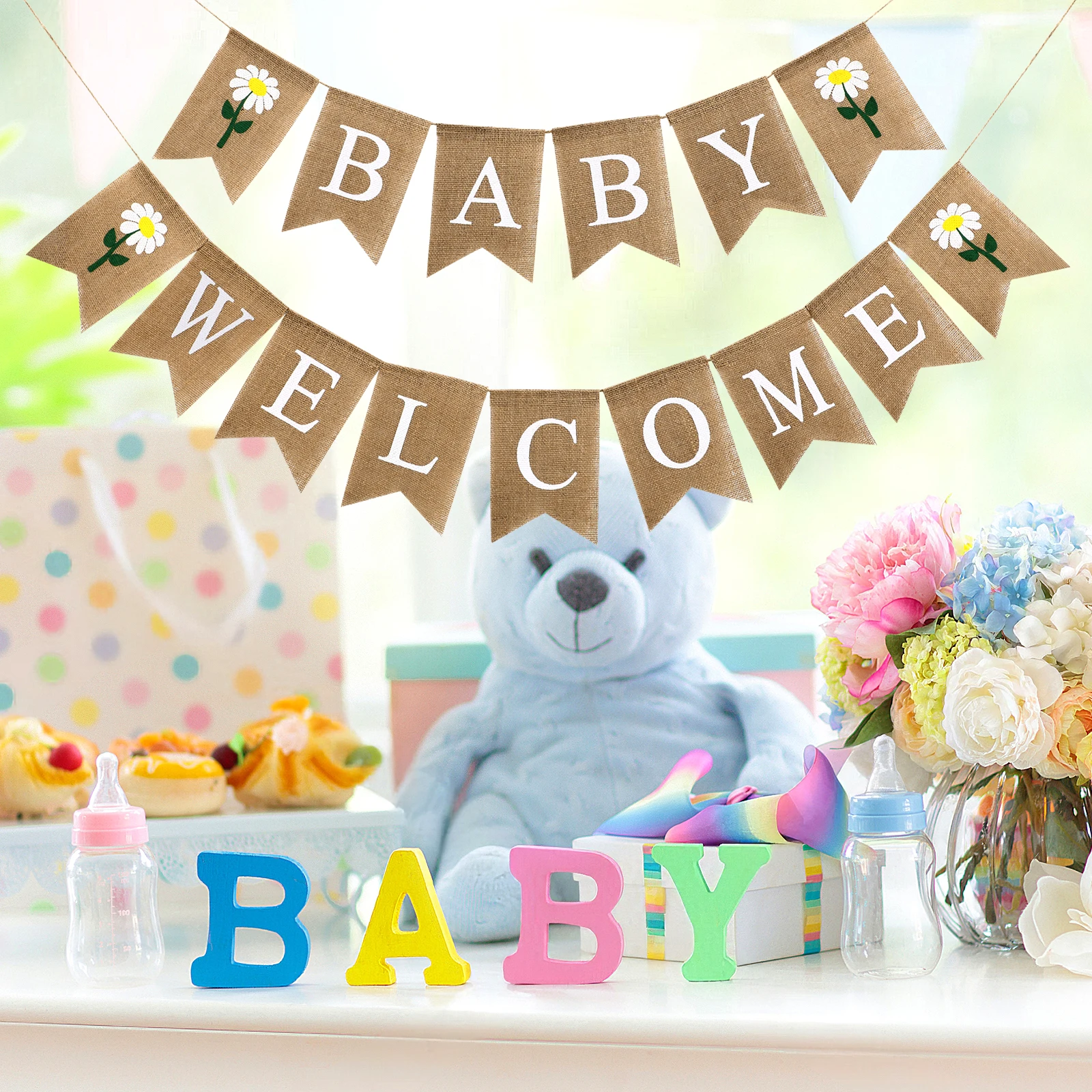 

1 set 1 Set Cartoon Birthday Decorative Hanging Birthday Party Banner For Celebration Reusable Party Banner