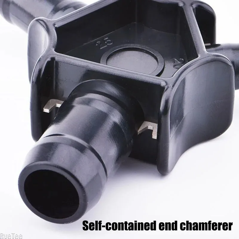 Pipe Reamer Tubing Chamfer Tool, Manual Plumbing Reaming Cutter for 16mm 20mm 25mm 26mm Pipe, Home Repair Hand Tool