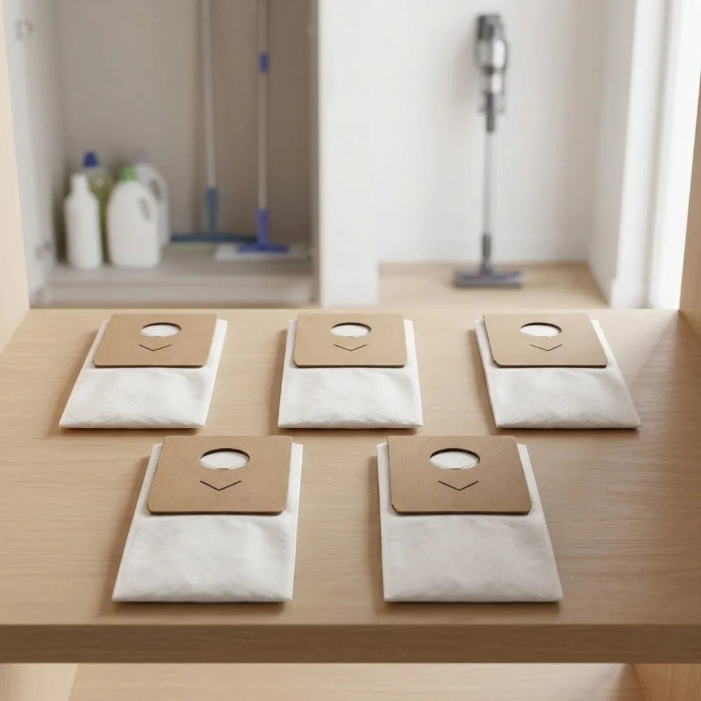 Dust Bags 5 Pack Compatible with For DS10 DUST STATION Cordless Vacuum Cleaner MC5394539 for non Woven Material Build