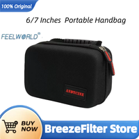 Feelworld 6/7 Inches Portable Handbag Carrying Black Case for Feelworld F6PLUS F5PROV2 FW568 F570 4.5-6\
